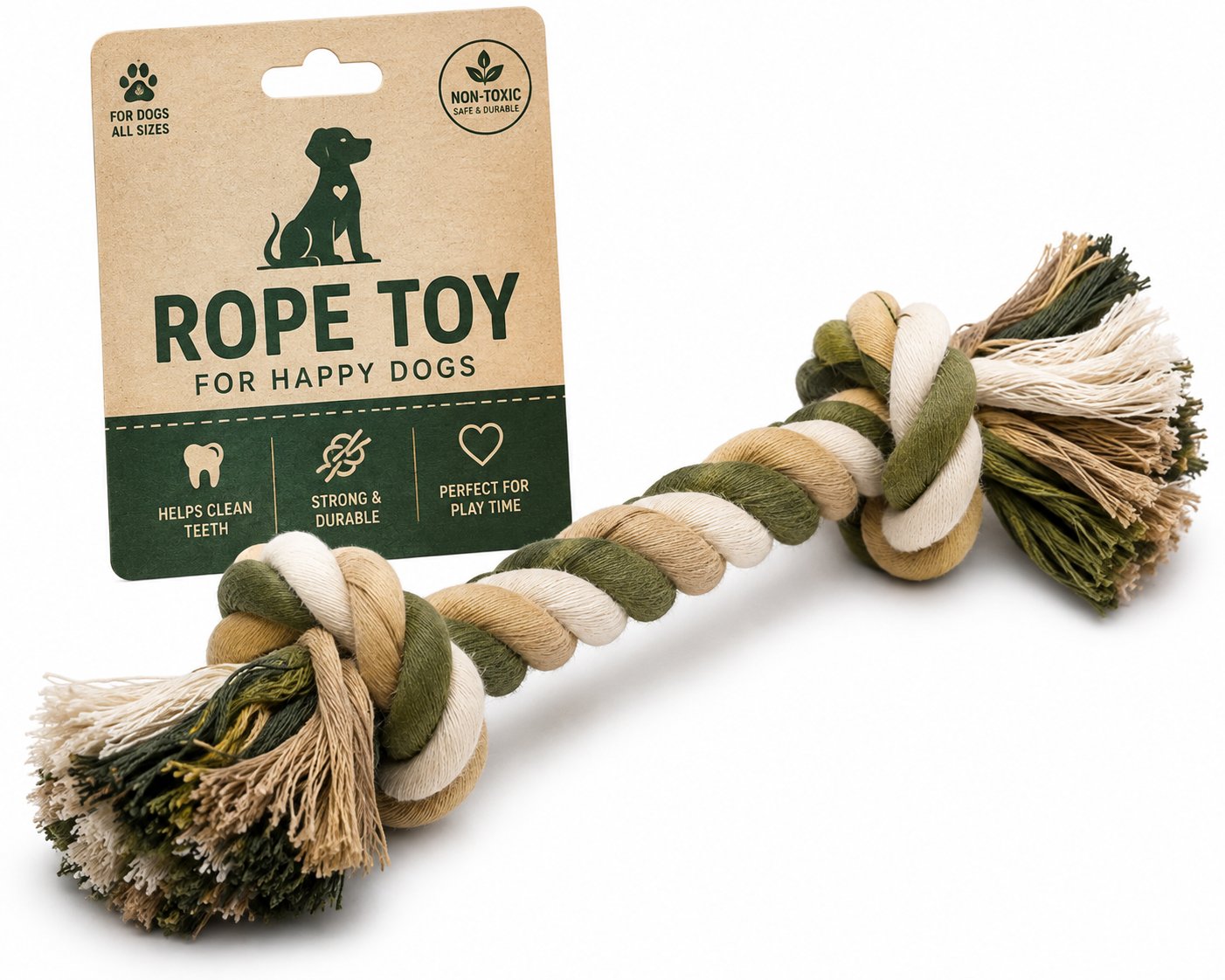 🐶 Premium Cotton Rope Toy for Dogs