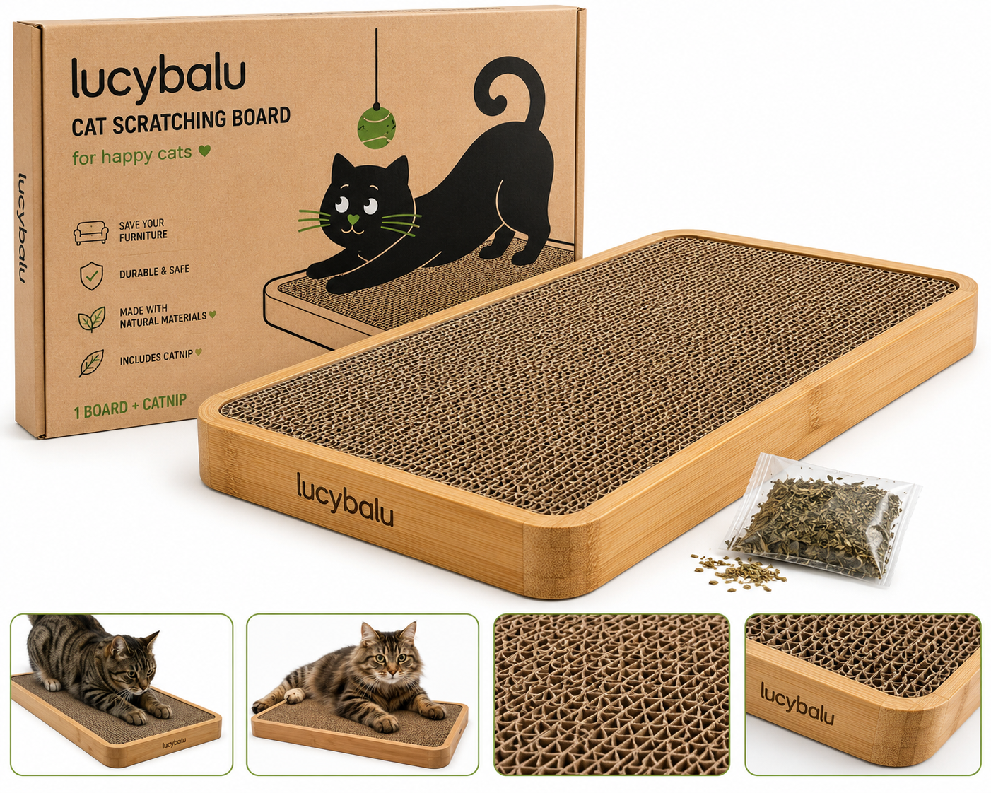 Cat Scratching Board with Catnip