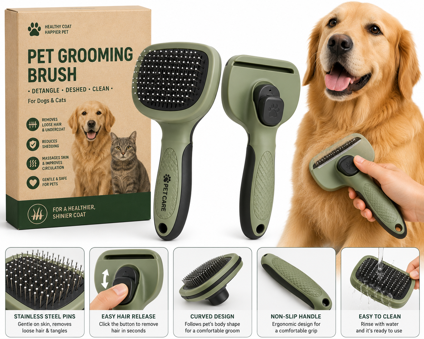 Pet Grooming Brush