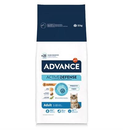 Advance Cat Adult Chicken & Rice dry cat food in a 3 kg bag, featuring a nutritious blend of chicken and rice for adult cats.