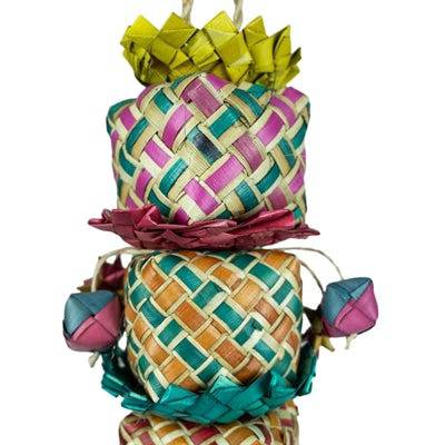 Back Zoo Nature Flower Tower bird toy, 45x7x7 cm, colorful and engaging bird toy for cage enrichment and entertainment.