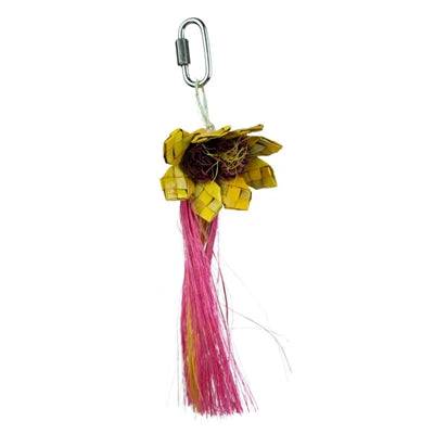 Back Zoo Nature sunflower bird toy, 20x10x4 cm, colorful natural bird toy for cage entertainment and enrichment.