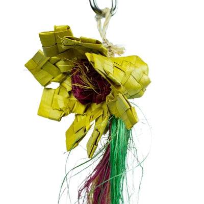 Back Zoo Nature sunflower bird toy, 20x10x4 cm, colorful plastic bird toy designed for pet birds to chew and play.