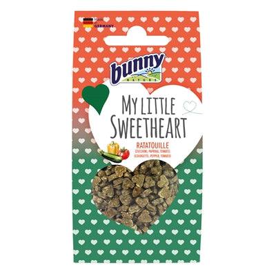 Bunny Nature My Little Sweetheart Ratatouille small animal treats in 30g pack, featuring colorful vegetable medley for rodents.