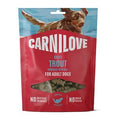 Carnilove Soft Snack Trout and Dill dog treats in 200g package, showing the tasty, natural dog treats with fish and dill flavor.