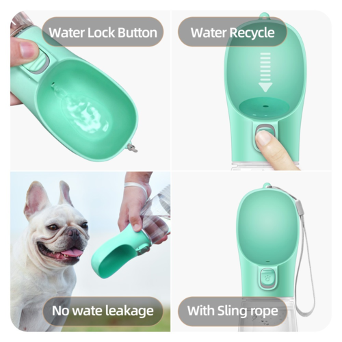 Portable Pet Water Bottle – Travel Dog & Cat Water Dispenser