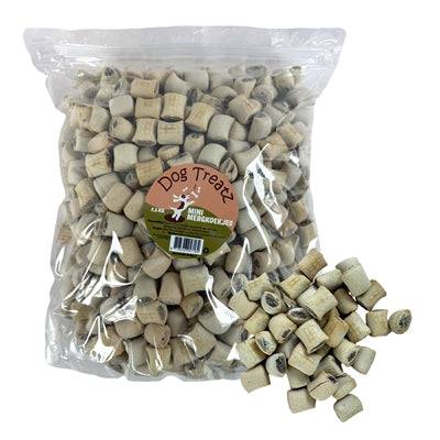 Dog Treatz Mini Merg Cookies, 2.5 kg, crispy dog treats from DOG TREATZ featuring small baked cookie shapes for dogs.