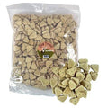 Dog Treatz Salmon Hearts dog treats in 2.5 kg bag, natural GODIS KEX for dogs with salmon flavor and heart-shaped pieces.
