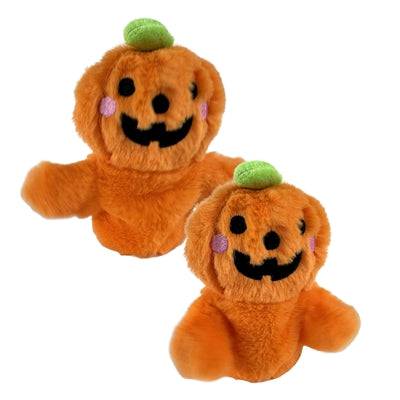 Fofos Halloween swinging pumpkin decoration with a spooky face, perfect for Halloween themed decor.
