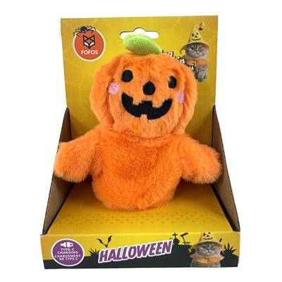 Fofos Halloween swinging pumpkin decoration with spooky face, perfect for Halloween themed decor and festive celebrations.