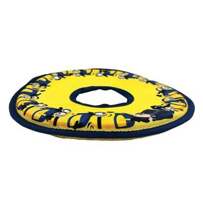 Minions canvas frisbee in yellow, 25x25 cm, featuring Minions character design, ideal for outdoor play and fun.