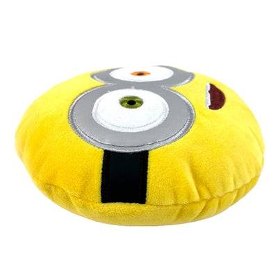 Minions Squeaky Head Plush Toy, LeksaKer brand, colorful Minions character, 19x15.5x6 cm, soft and squeezable for kids.