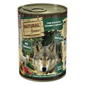 Natural Greatness Lamb and Papaya wet dog food in 400g package, showcasing the product packaging with natural ingredients.