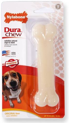Nylabone Dura Chew Original for strong chewers, durable dog chew toy from Nylabone, suitable for dogs under 11 kg.