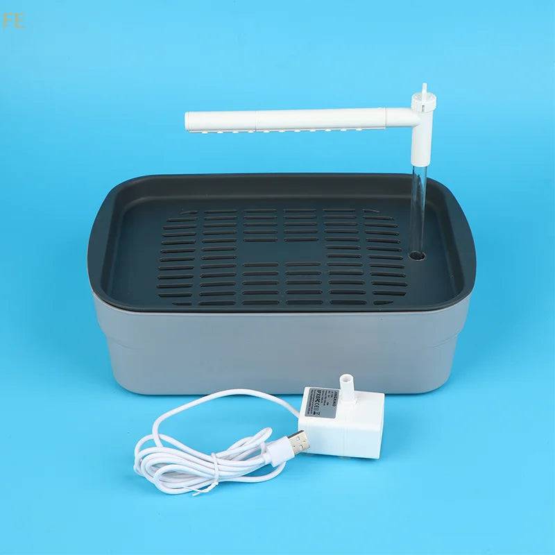 Pawciara automatic parrot bird bath with USB circulating water fountain, electric bird bath tub for pet birds, fresh water supply
