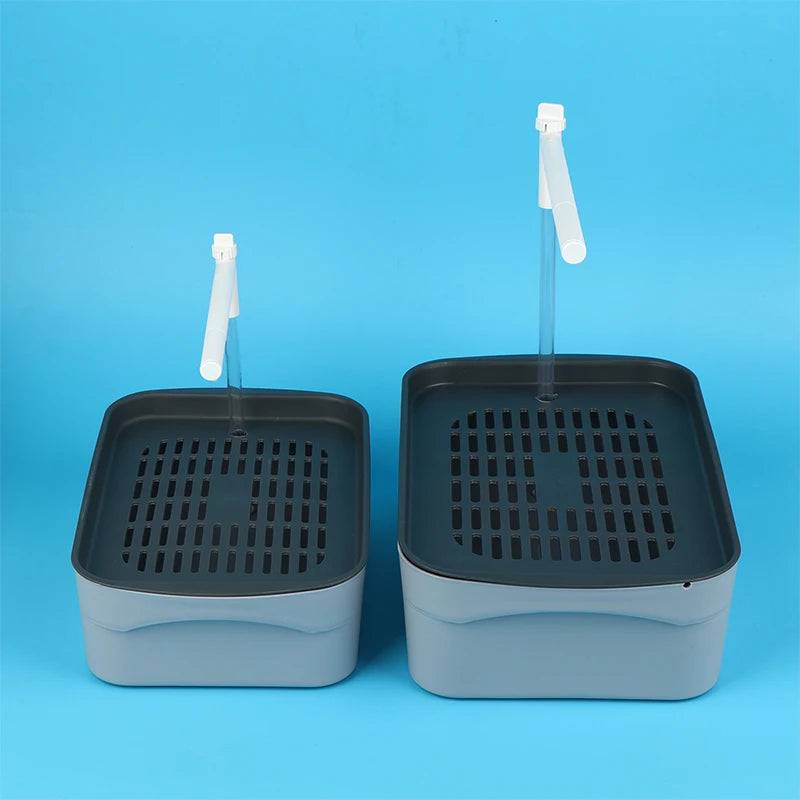 Pawciara automatic bird bath for parrots with USB circulating fountain, featuring a water basin and shower spray for pet birds.