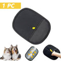 Pawciara reusable pet hair removal gloves, double-sided static grooming gloves for removing pet fur from pets and furniture.