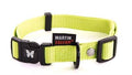 Green Martin adjustable nylon dog collar by Pawciara, 45–65 cm, suitable for pets, made of durable nylon for everyday use.