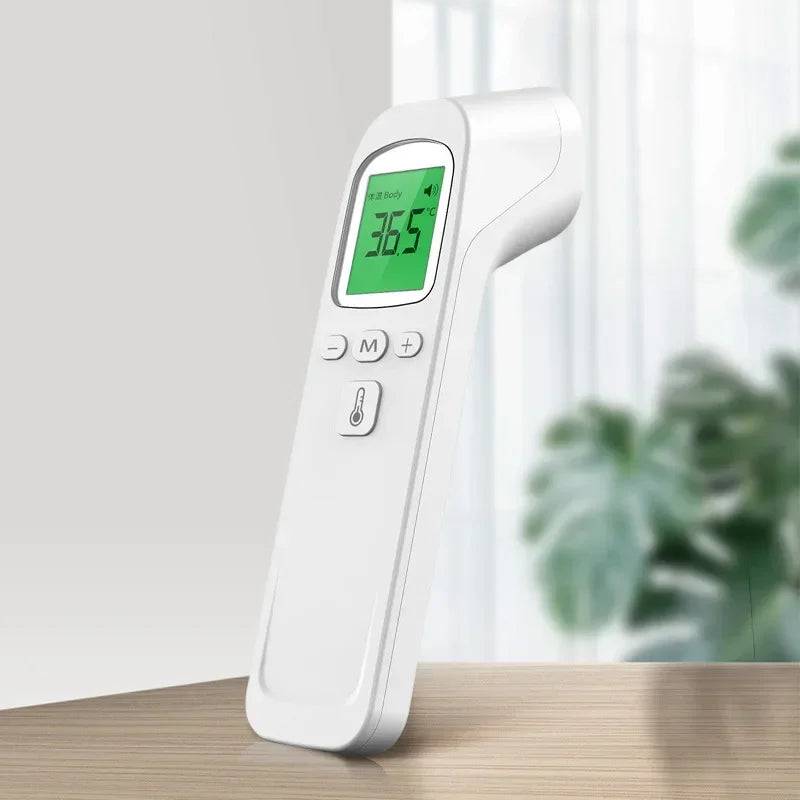 Pawciara digital infrared pet thermometer showing quick temperature measurement on a handheld device for animals.