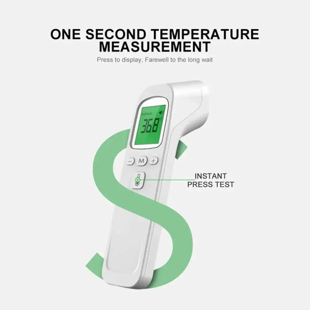 Pawciara digital infrared pet thermometer showing quick non-contact temperature measurement for animals in a hand-held device.