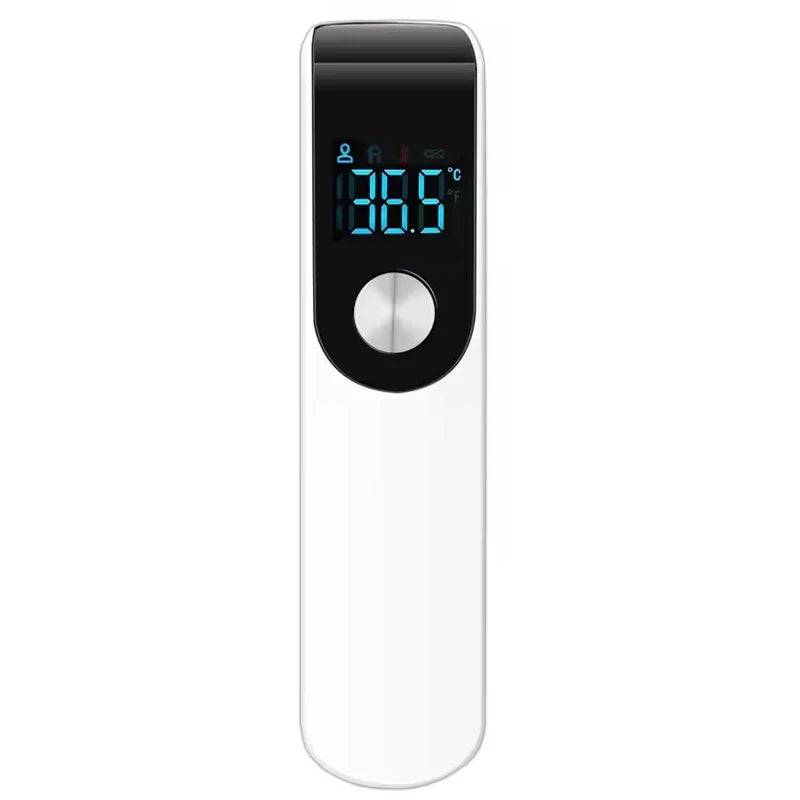 Pawciara digital infrared pet thermometer showing quick, non-contact temperature measurement for animals in a hand-held device.