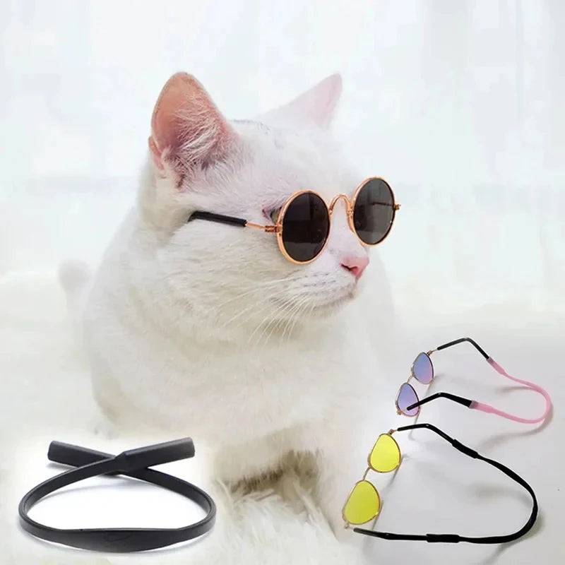 Black silicone pet glasses strap lanyard from Pawciara, anti-slip silicone lanyard for small dogs and cats, 8-pack.