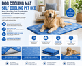 Dog cooling mat by Pawciara, self-cooling pet bed with a soft surface designed to keep dogs cool and comfortable.