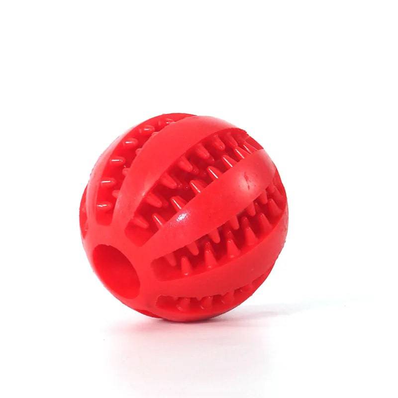 Pawciara natural rubber dog chew balls, 5cm diameter, set of 5, interactive dental toys for dogs to chew and clean teeth.