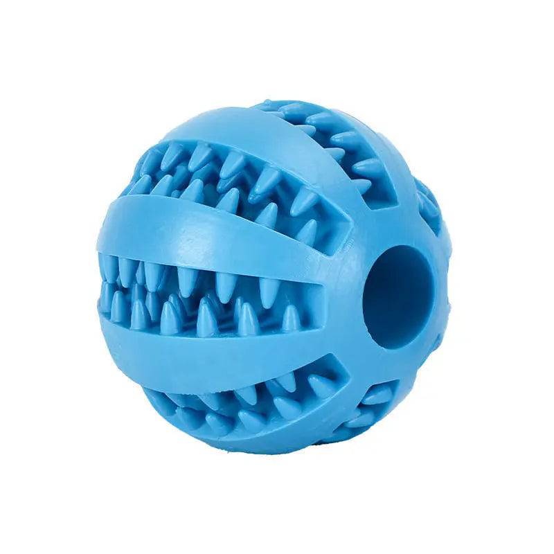Pawciara natural rubber dog chew balls, 5cm diameter, set of 5, interactive dental toys for teeth cleaning and chewing.