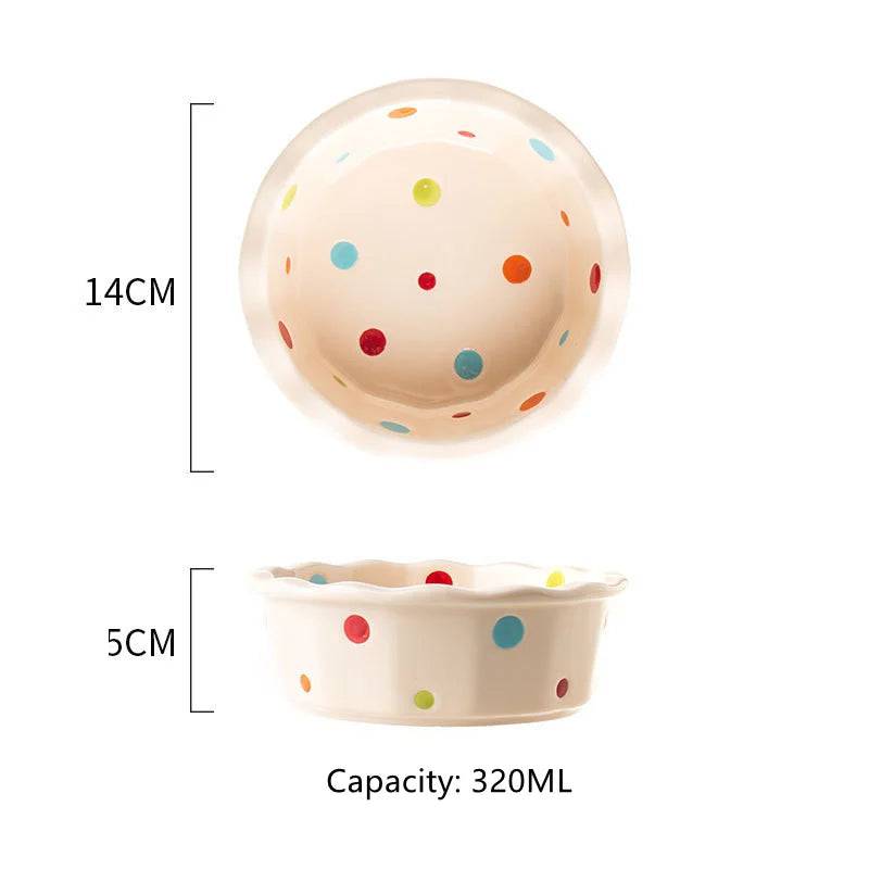 Raised ceramic double bowl stand for dogs and cats by Pawciara, featuring white ceramic bowls on a wooden stand for food and water.