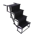 Foldable Pet Ramp by Pawciara with smooth surface, steel pipe construction, portable and retractable for easy outdoor pet access.