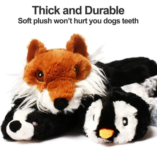 Pawciara squirrel plush dog toy, 45cm, with squeakers, durable plush material, realistic animal design, suitable for outdoor play.