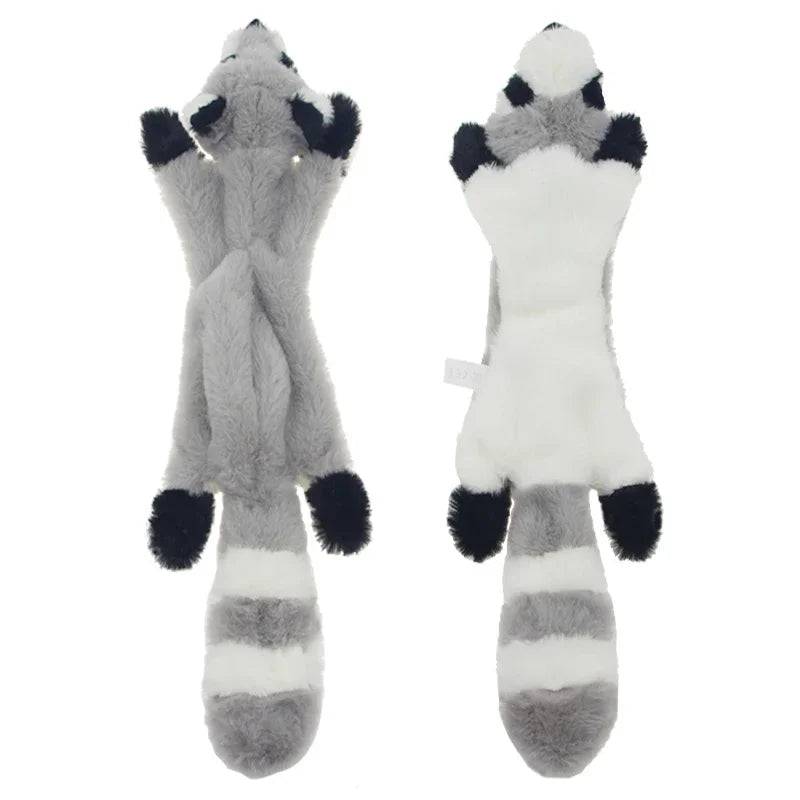 Pawciara squirrel plush dog toy with squeakers, 45cm, durable soft fabric, no stuffing, ideal for dogs to chew and play.