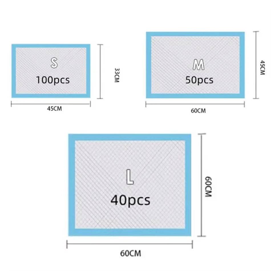 Pawciara absorbent dog and cat pee pads, disposable training pads with dry clean cushion, ideal for pet accidents and training.