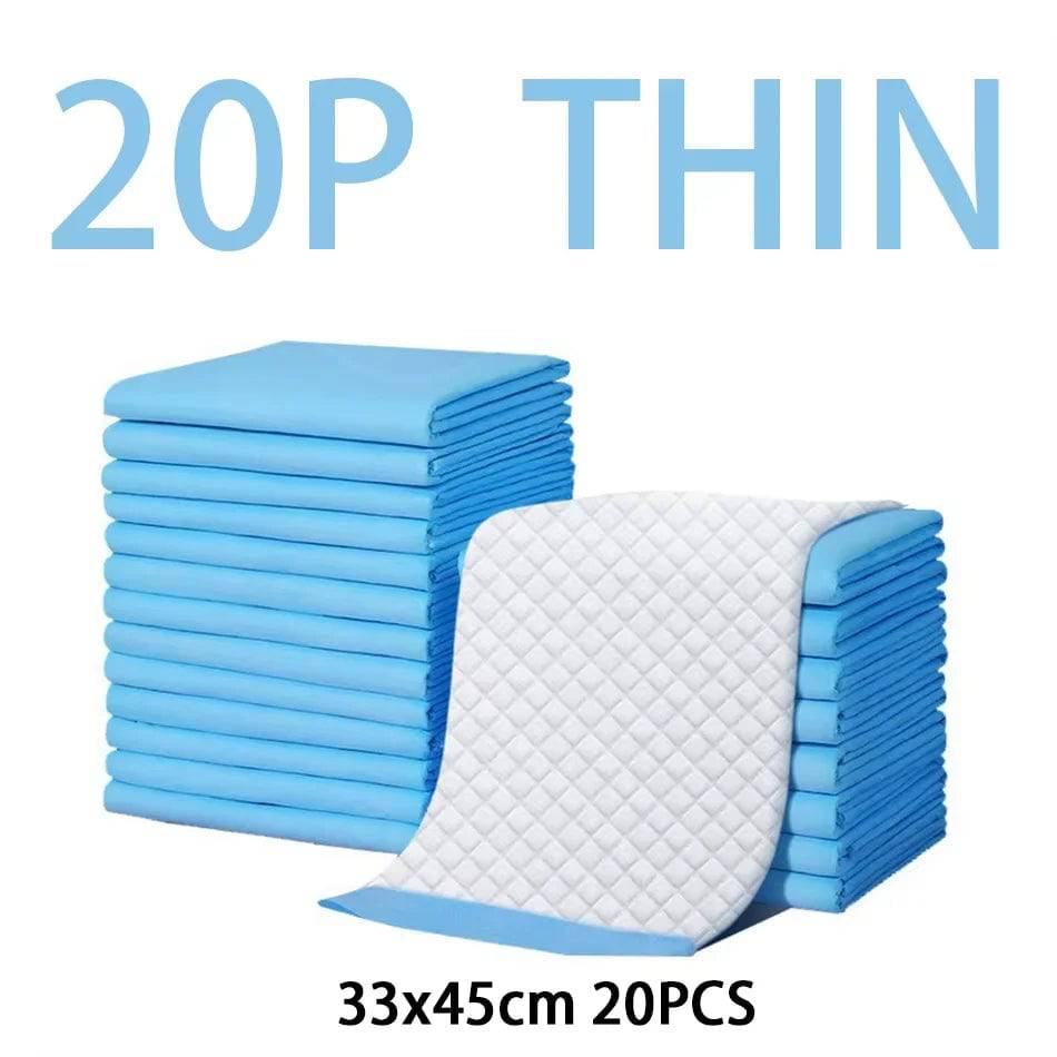 Pawciara absorbent dog and cat pee pads, disposable training pads with dry-clean cushion for pets, 20-pack.