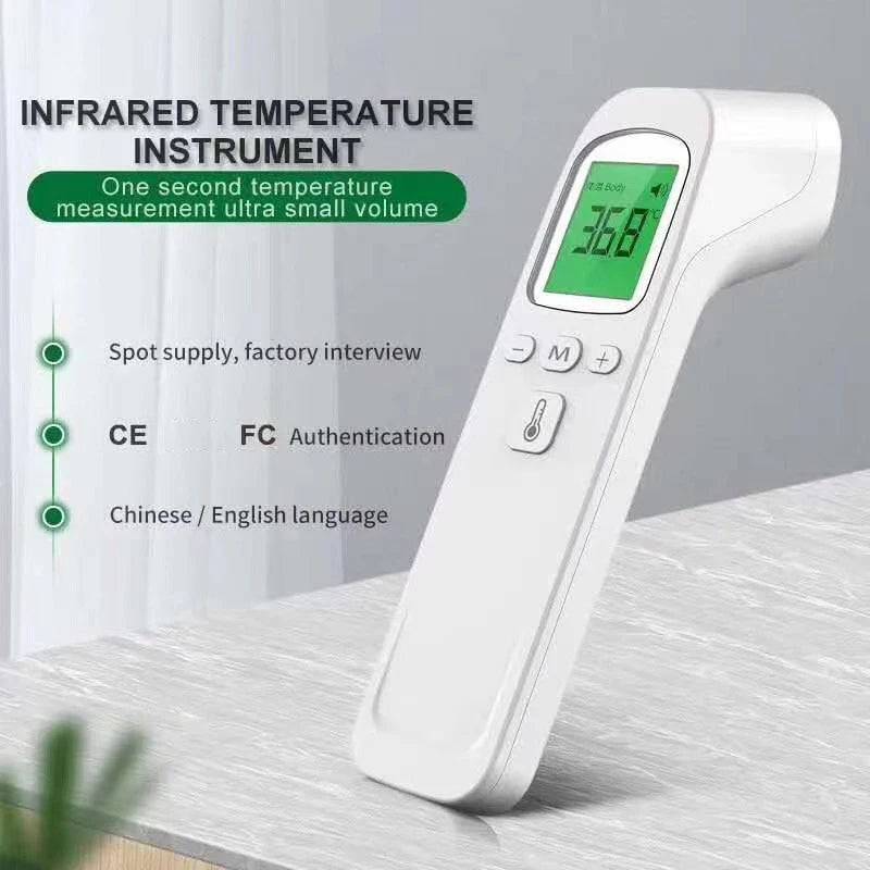 Pawciara pet non-contact digital infrared thermometer showing quick, accurate temperature measurement of a cat or dog.