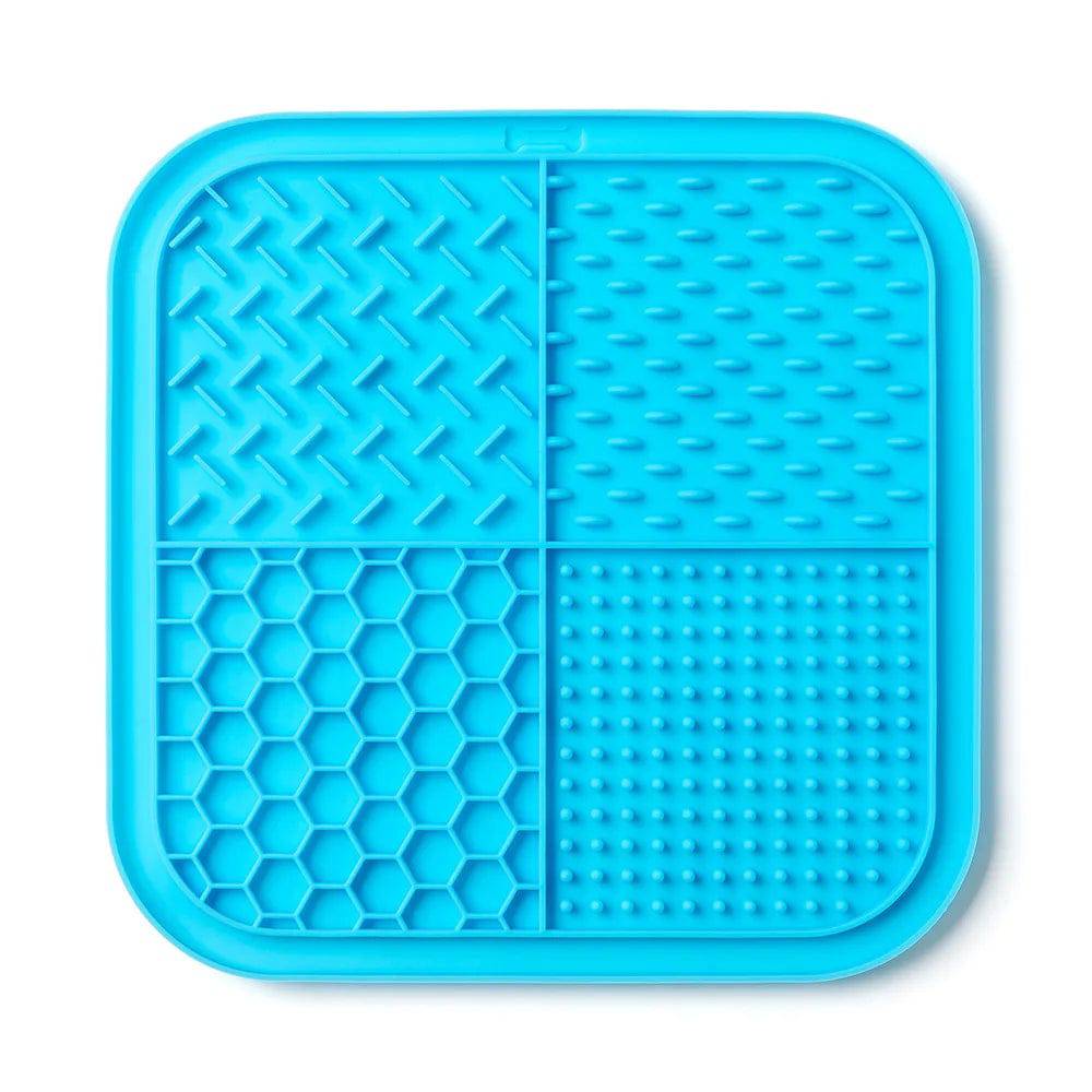 Pawciara yellow lick mat for dogs and cats, anti-slip pet feeding and enrichment tray for anxiety relief and distraction during grooming