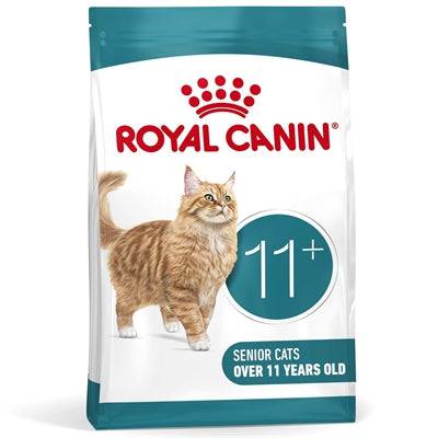 Royal Canin FHN Ageing +11 dry cat food in a 2kg bag, specially formulated for senior cats by Royal Canin.