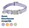 Trixie checkered nylon cat collar with matching leash in assorted colors, adjustable 20-30 cm length, for small cats.