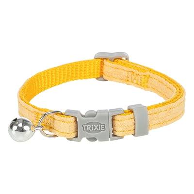 Trixie checkered nylon cat collar in assorted colors, adjustable 20-30 cm, with a secure buckle for cats.
