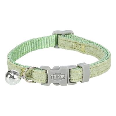 Trixie checkered nylon cat collar and leash set in assorted colors, adjustable 20-30 cm length, for small cats.