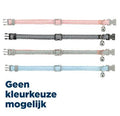 Trixie nylon cat collar with tufted pattern in assorted colors, adjustable 20-30 cm, suitable for small cats.