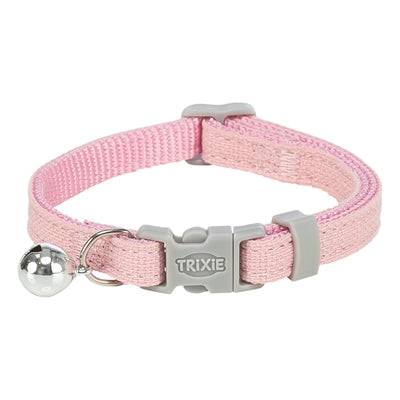 Trixie soft round nylon cat collar and leash set in assorted colors, adjustable 20-30 cm, lightweight and comfortable for cats.