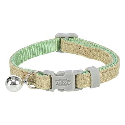 Trixie soft round nylon cat collar and leash set in assorted colors, adjustable 20-30 cm, suitable for cats.