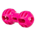 Pink Trixie Soft & Strong TPR Dumbbell Dog Toy, 11 x 5 x 5 cm, durable and lightweight for playful dogs.
