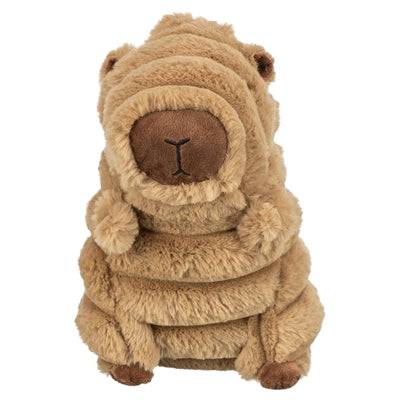 Brown Trixie Capybara plush toy, a soft LEKSAKER by TRIXIE, shown in a realistic, cuddly design perfect for children.