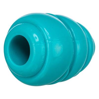 Trixie Jumper Kegel Super Strong TPR LEKSAKER in petrol color, durable dog training toy with textured surface for strong chewers.