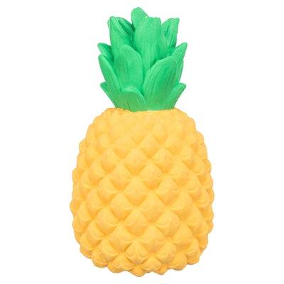 Trixie Pineapple Latex Toy in yellow, a playful LEKSAKER from Trixie measuring 14x8.5x8.5 cm, made of soft latex material.