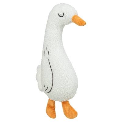White Trixie plush goose toy, 28 cm, soft and cuddly for children, made by TRIXIE in the LEKSAKER collection.
