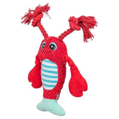 Red Trixie Crab Rope Toy for pets, 34x17x10.5 cm, durable chew toy with rope and plush features from Trixie.